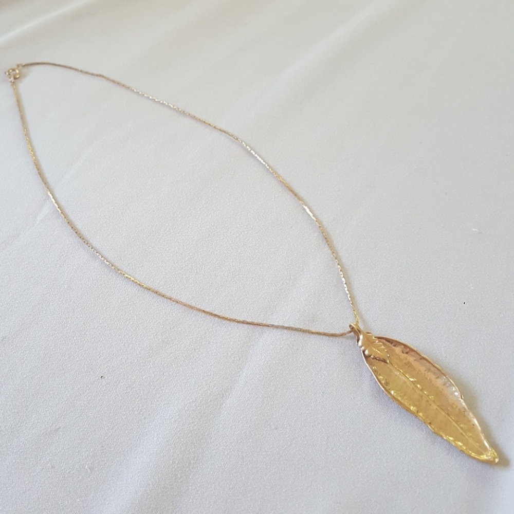 Maile leaf necklace